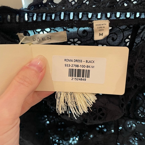 Doen Roma dress BLACK NWT - Picture 5 of 6